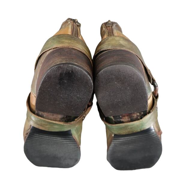 Freebird Boots Womens 10 Western Harness Zip Biker Distressed Leather FB-PLDIP - Picture 13 of 16